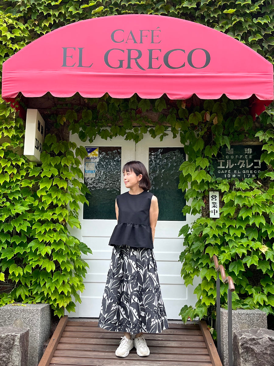 【875】ノースリーブティアードワンピース