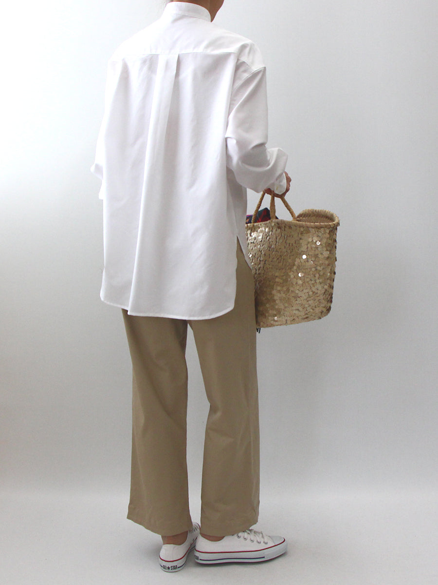 【753】ヨーク切り替えスタンドシャツ