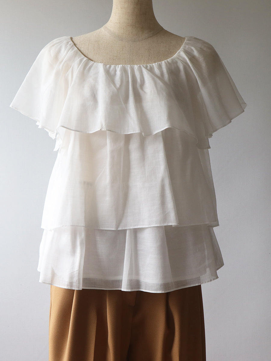 【175】ギャザーティアードブラウス
