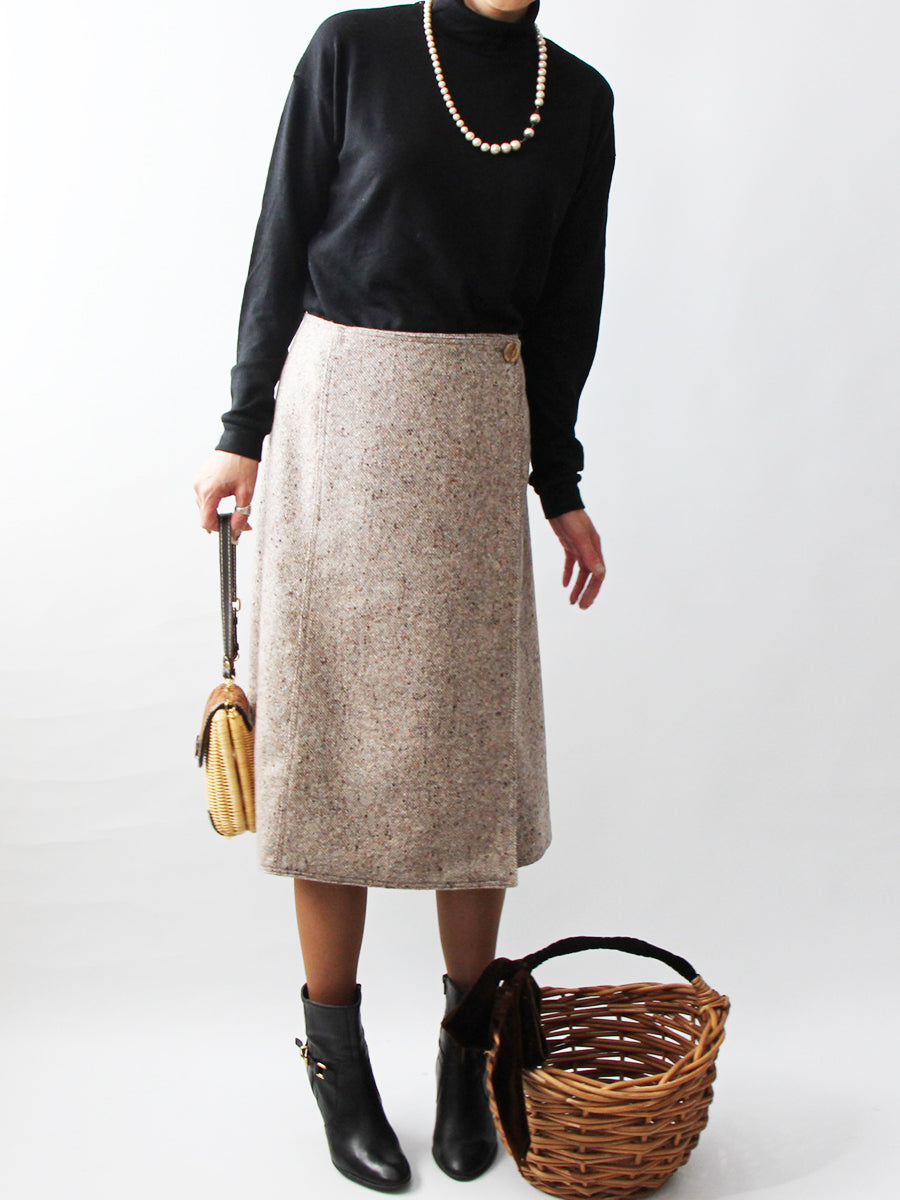 【606】ラップ台形スカート