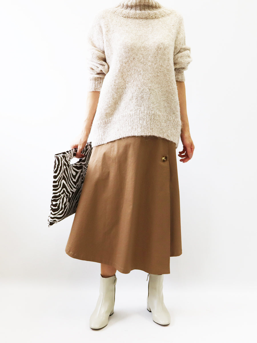 [877] Gathered mermaid skirt