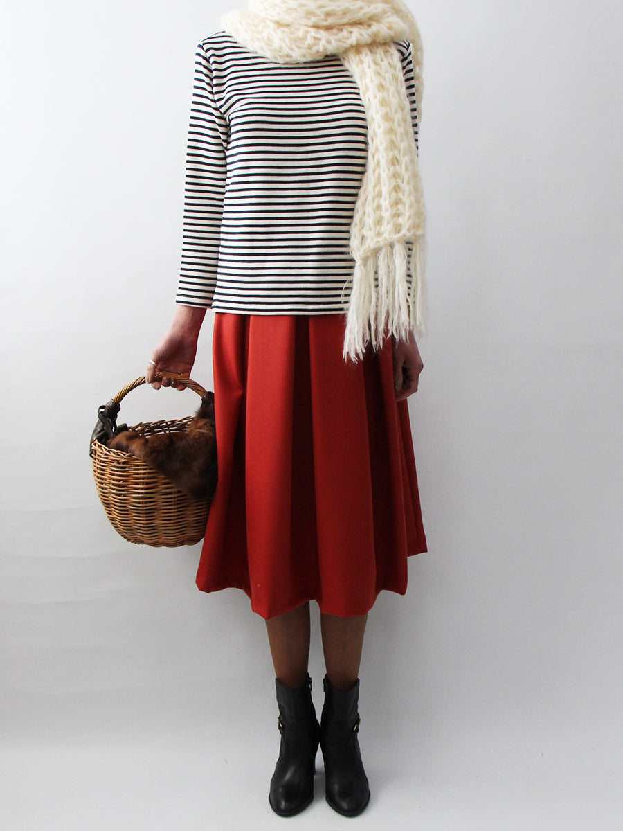 手編み製図　ビッグローゲージモヘアマフラー【N35】