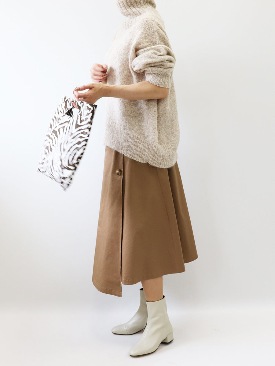 [877] Gathered mermaid skirt