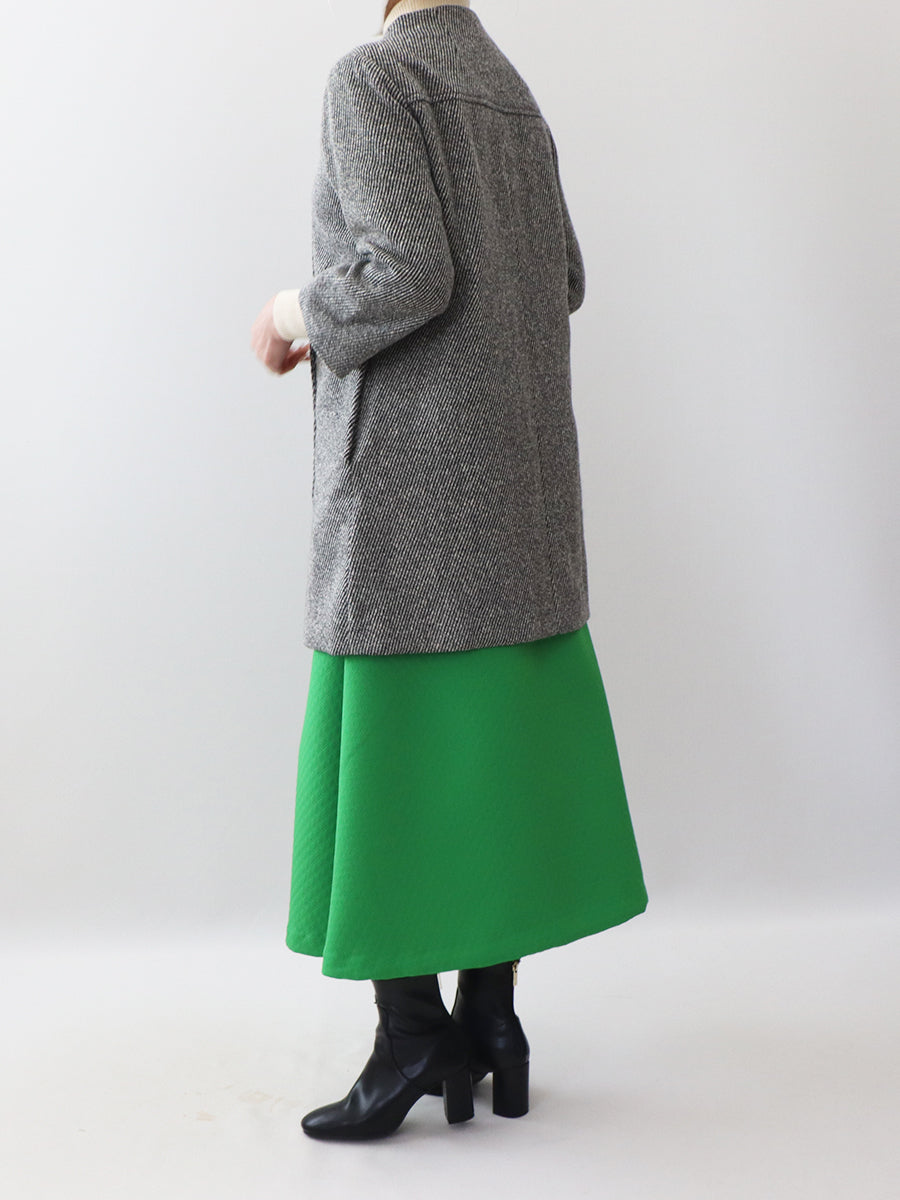 [135] Collarless Double coat 