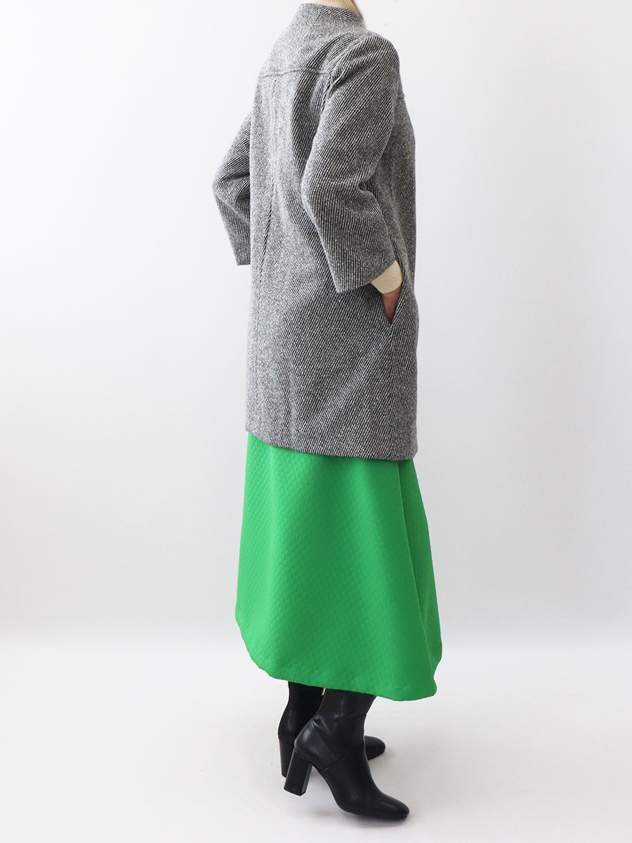 [135] Collarless Double coat 