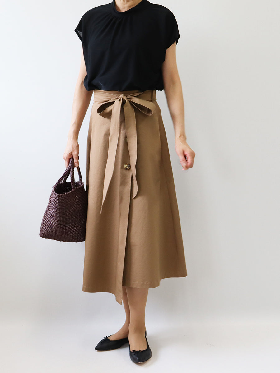 [877] Gathered mermaid skirt