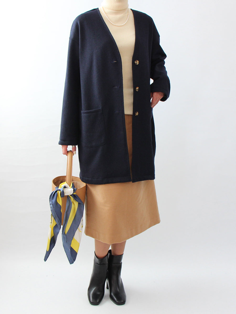 【643】ミディ丈カーディガンジャケット