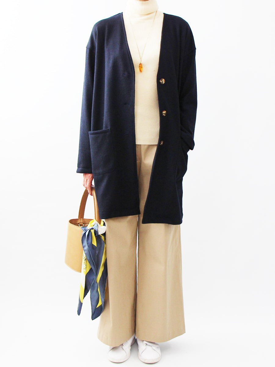 【643】ミディ丈カーディガンジャケット
