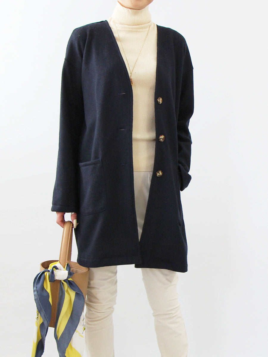 【643】ミディ丈カーディガンジャケット