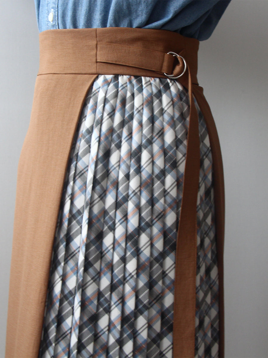 【791】切り替えラップ風スカート