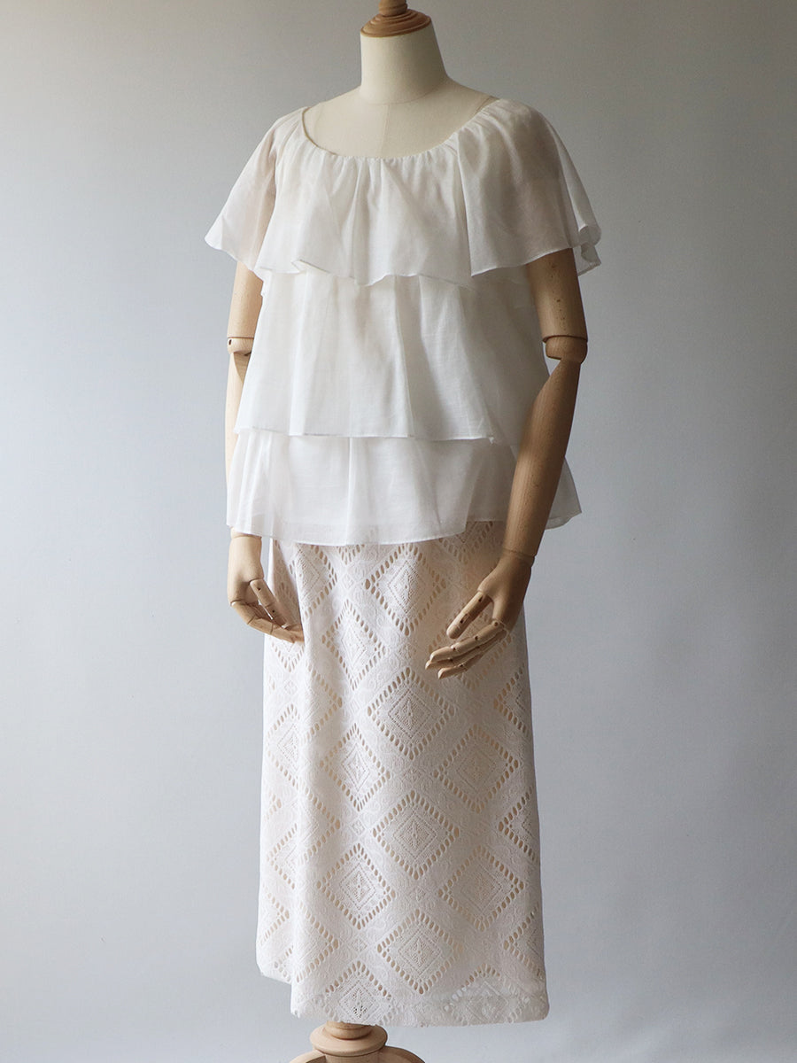 【175】ギャザーティアードブラウス