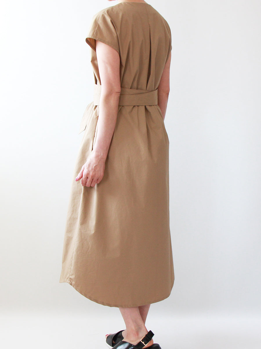 【726】フレンチスリーブガウンワンピース