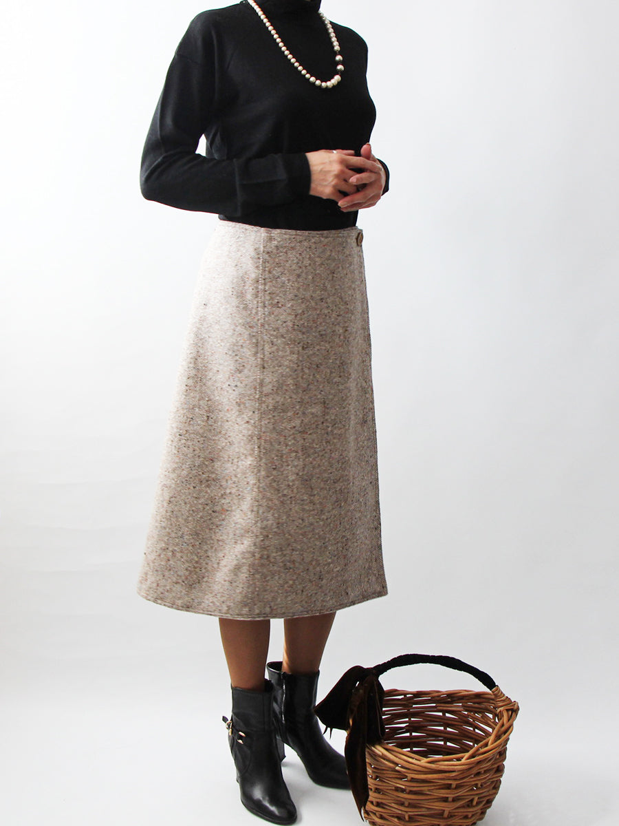 【606】ラップ台形スカート