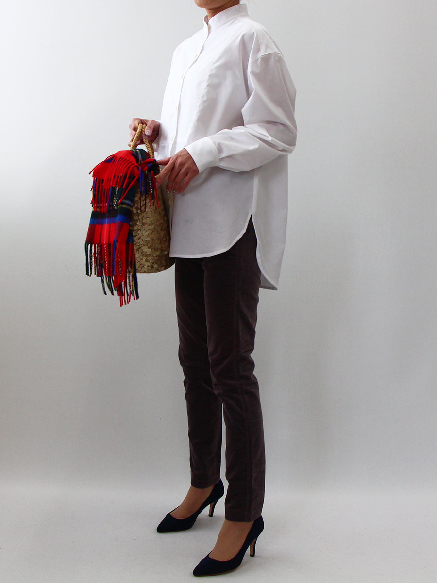 【753】ヨーク切り替えスタンドシャツ