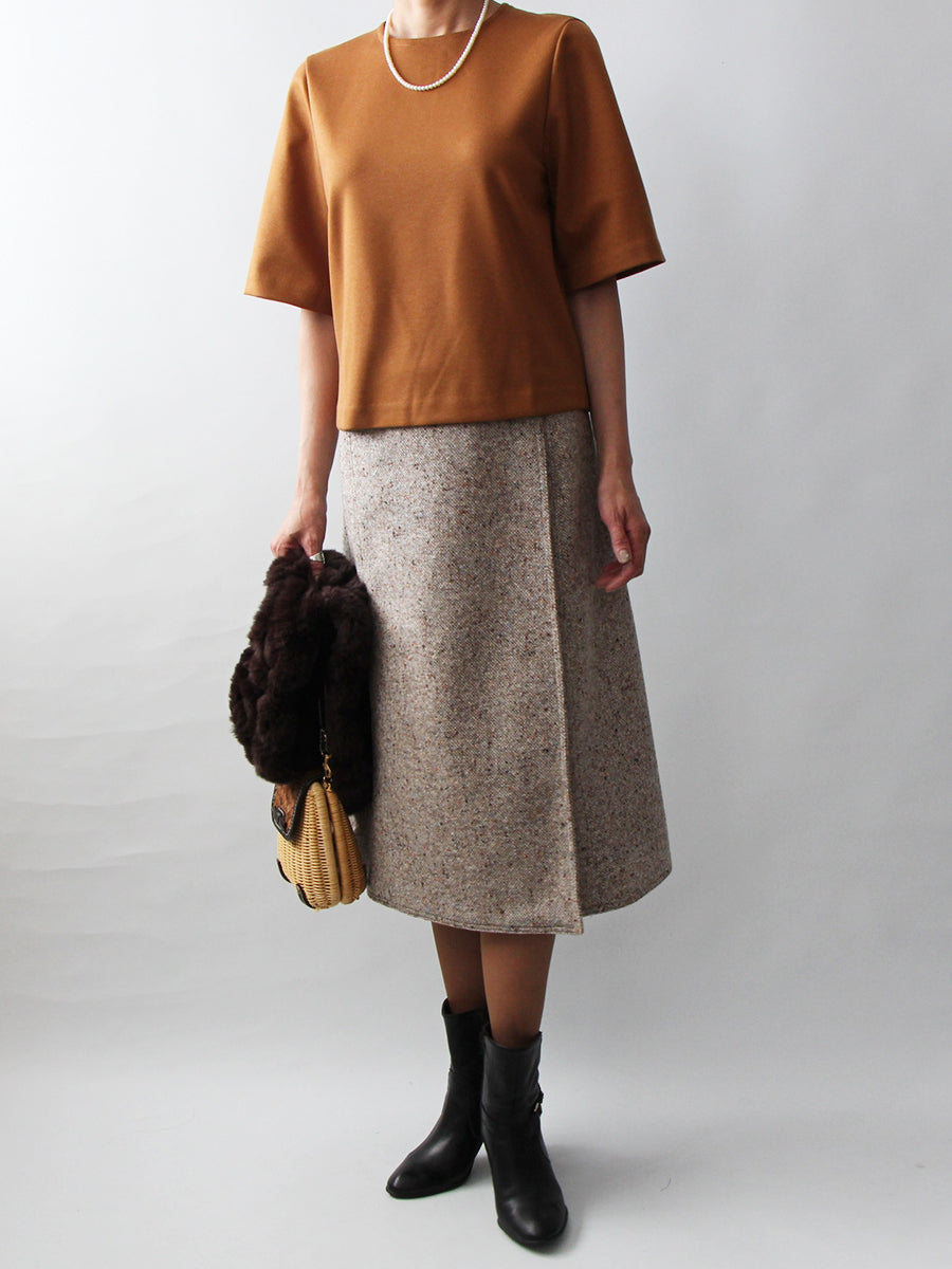 【606】ラップ台形スカート