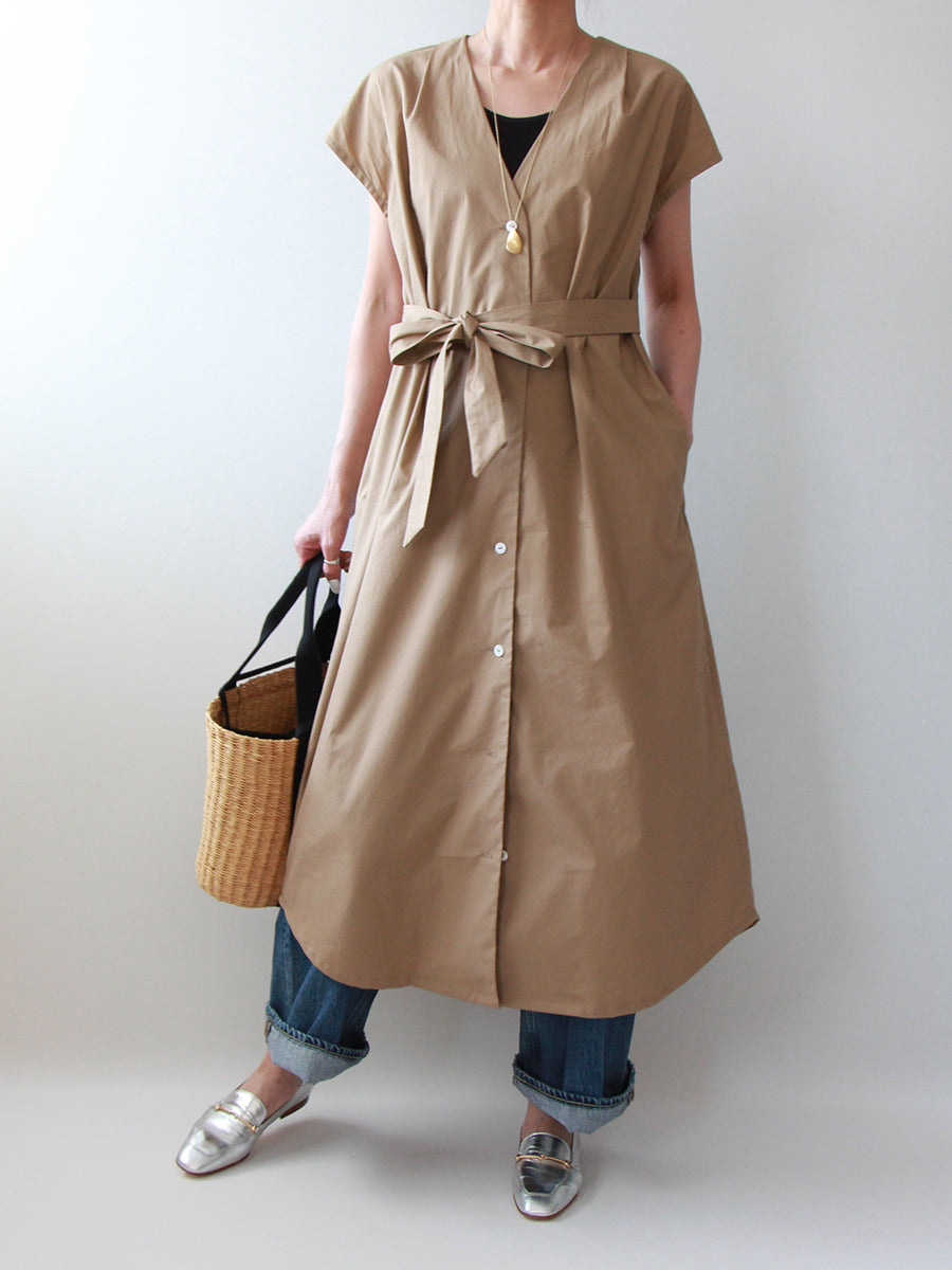 【726】フレンチスリーブガウンワンピース