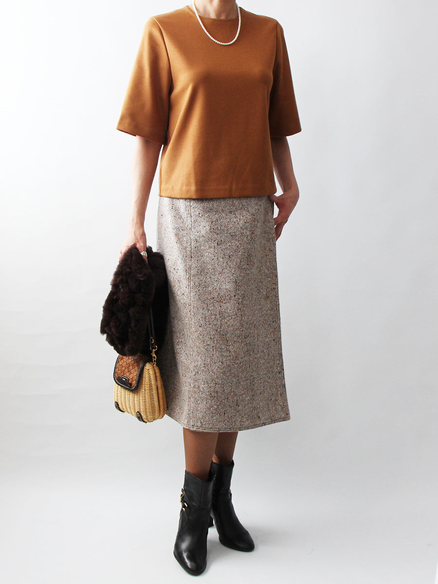 【606】ラップ台形スカート