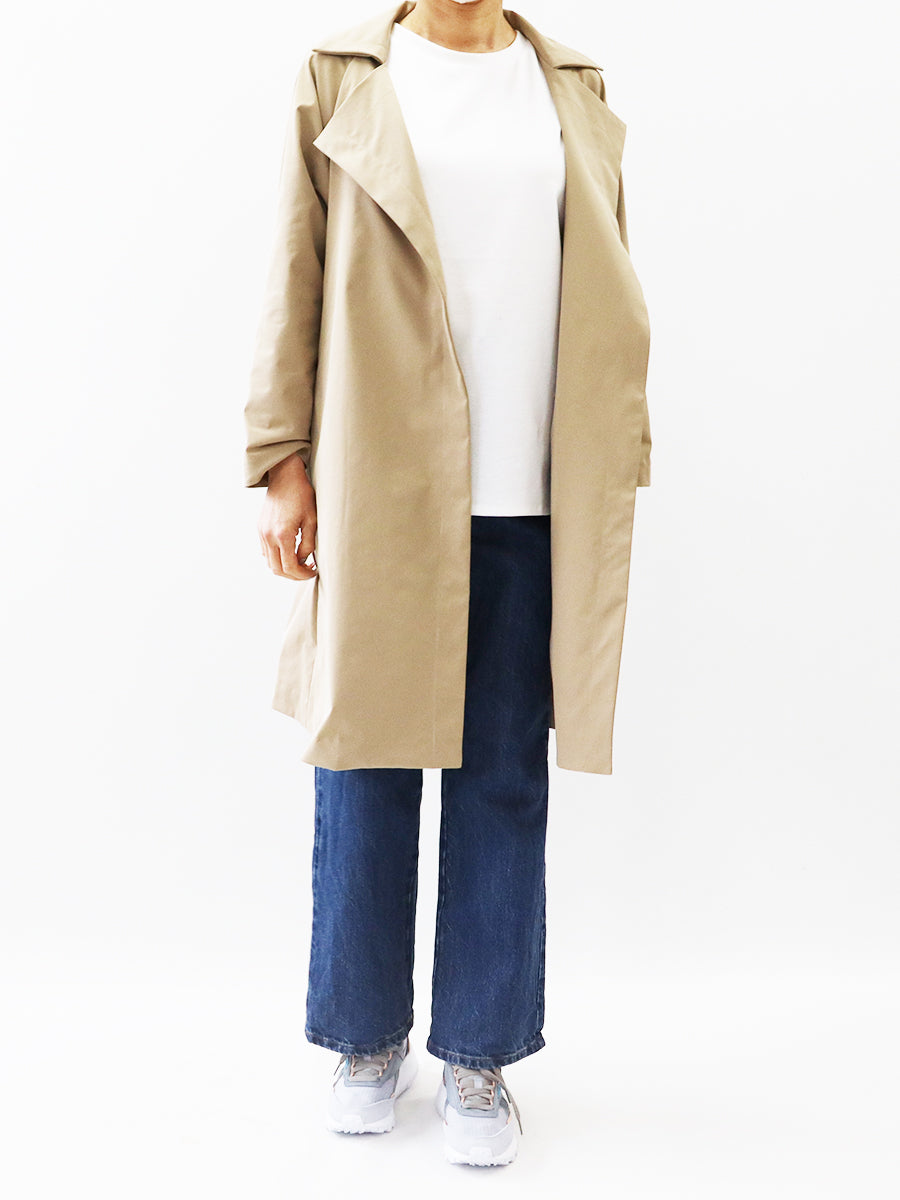 [569] Trench coat with yoke