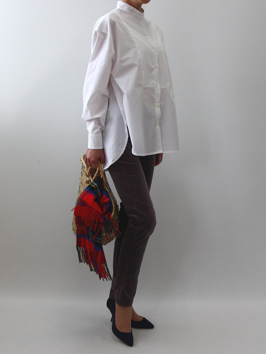 【753】ヨーク切り替えスタンドシャツ