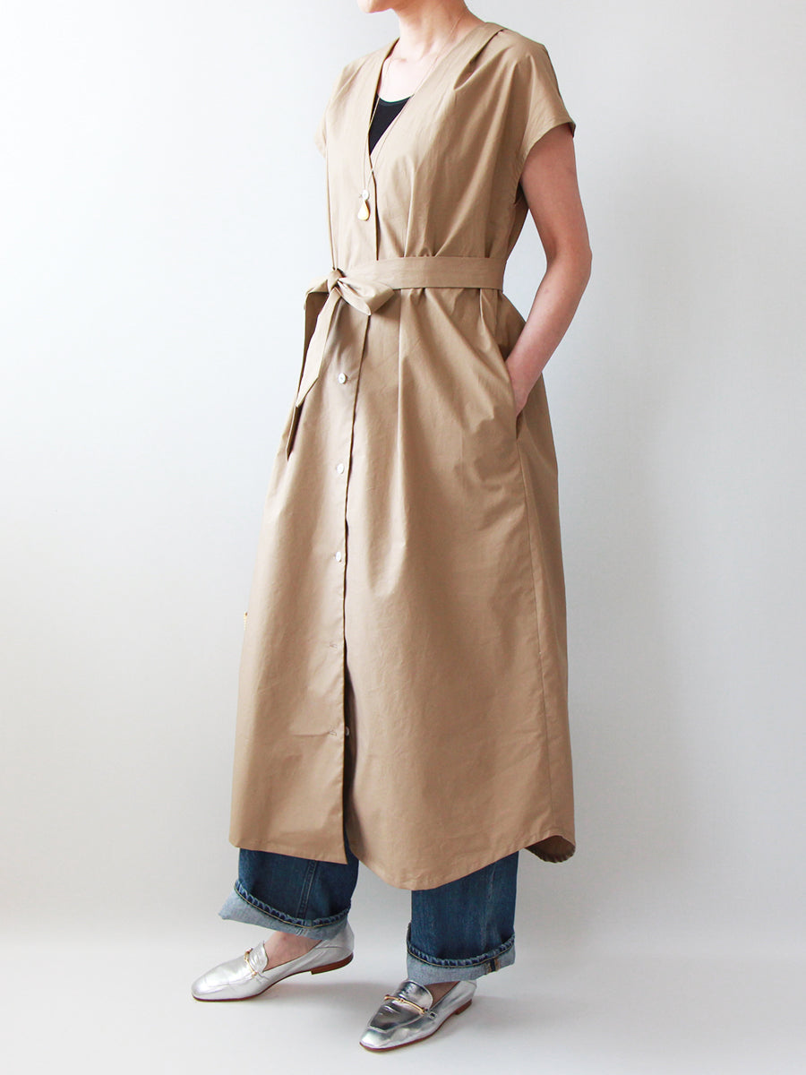 【726】フレンチスリーブガウンワンピース