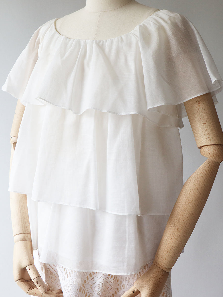 【175】ギャザーティアードブラウス