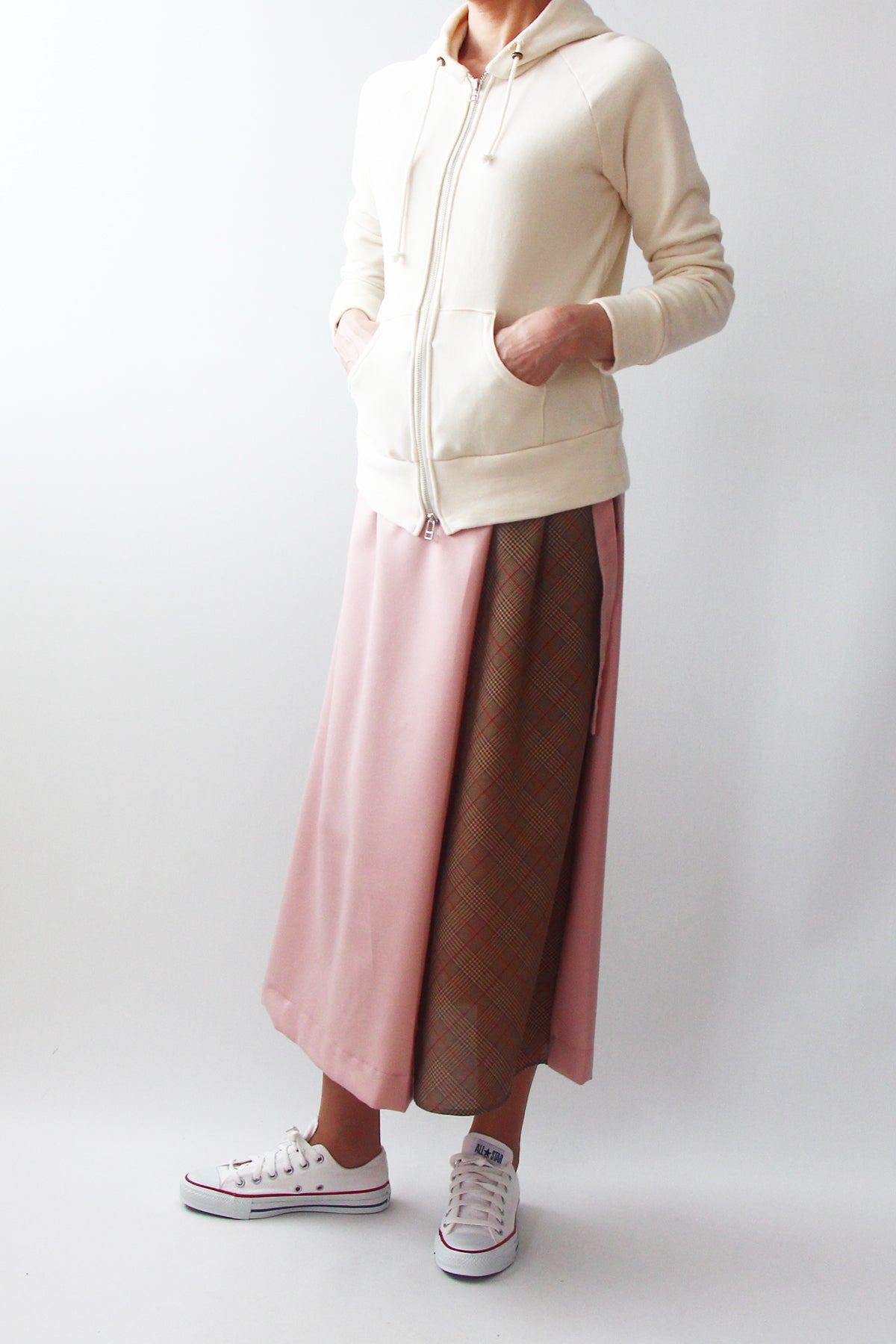 【791】切り替えラップ風スカート