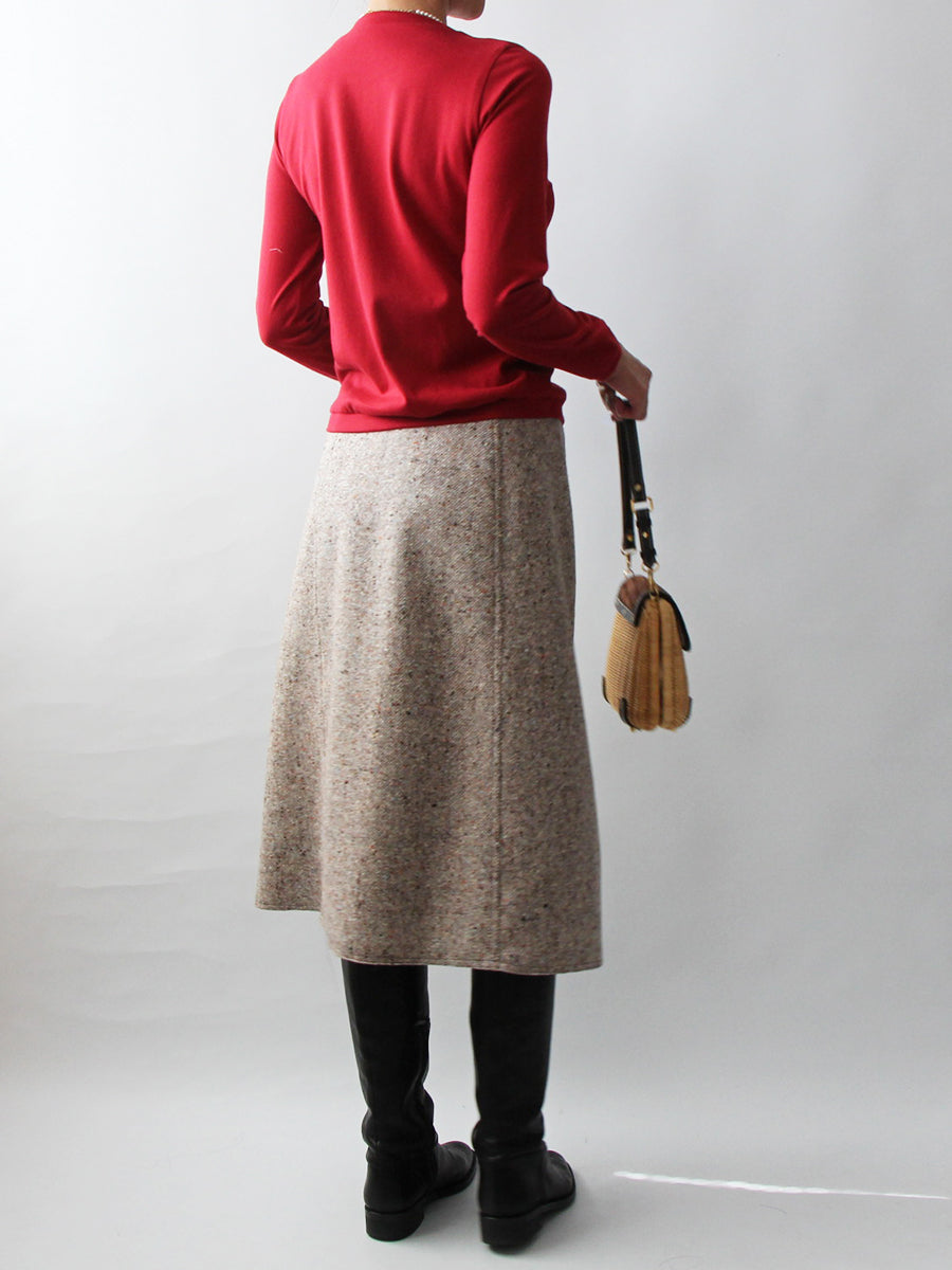 【606】ラップ台形スカート