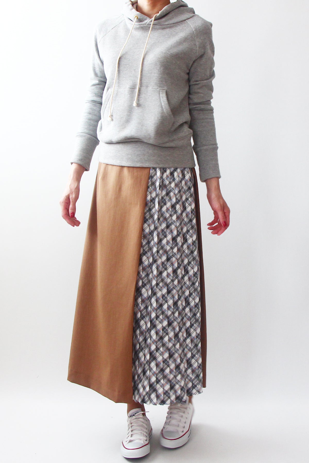 【791】切り替えラップ風スカート