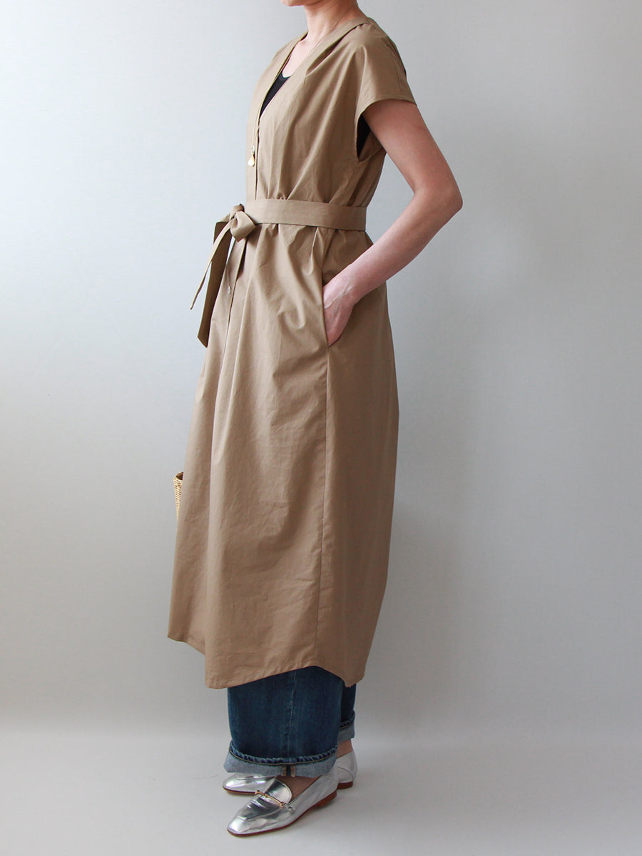 【726】フレンチスリーブガウンワンピース