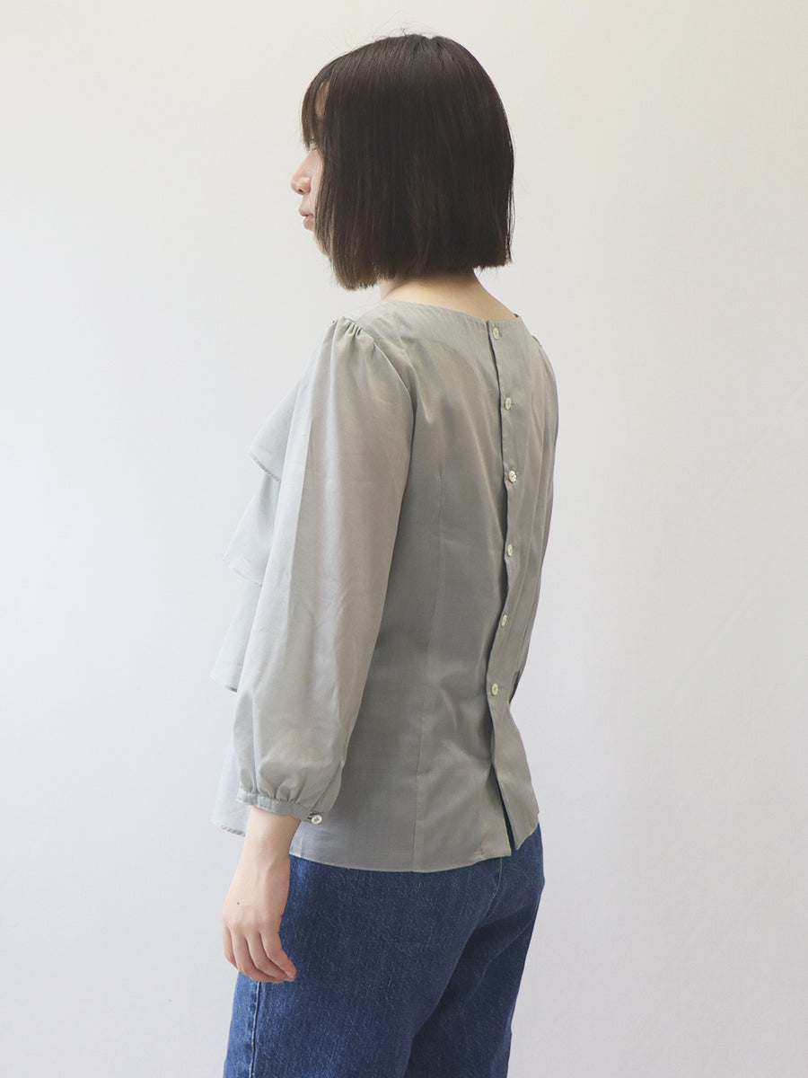 [808] Wrap blouse
