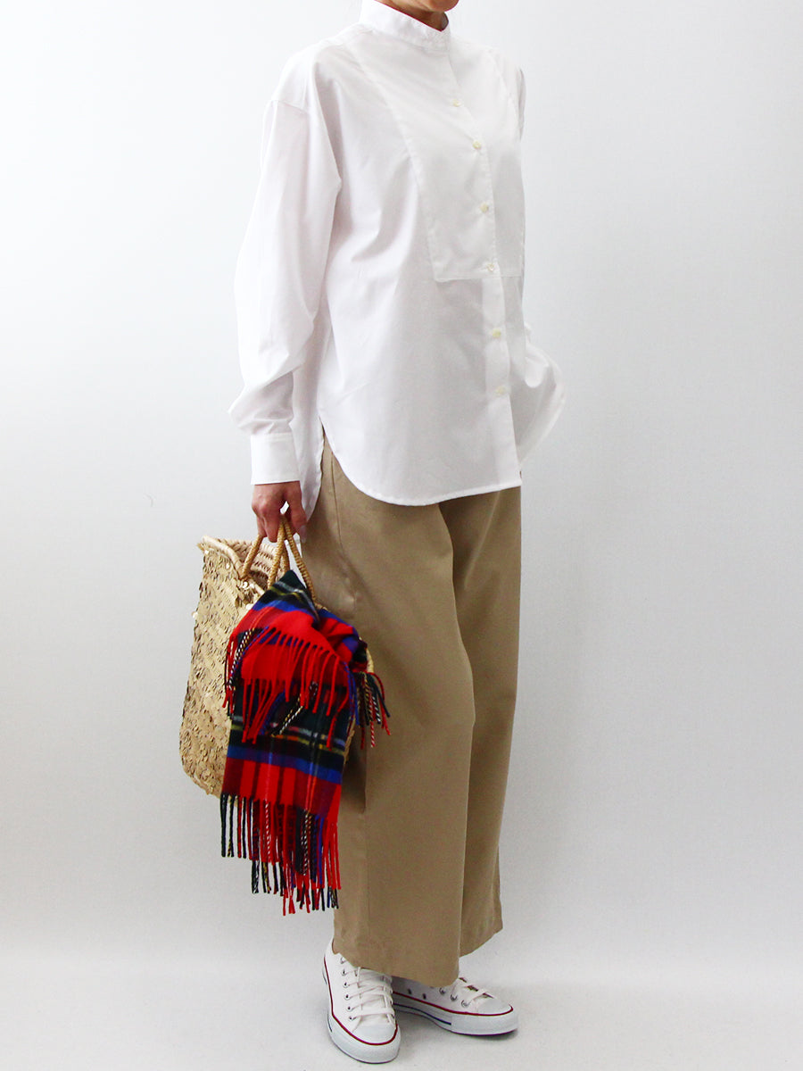 【753】ヨーク切り替えスタンドシャツ