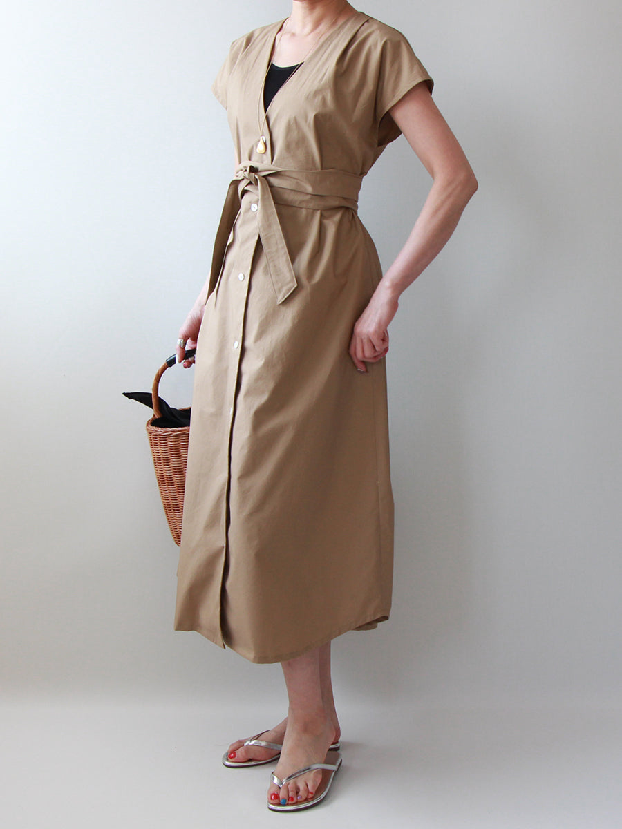 【726】フレンチスリーブガウンワンピース