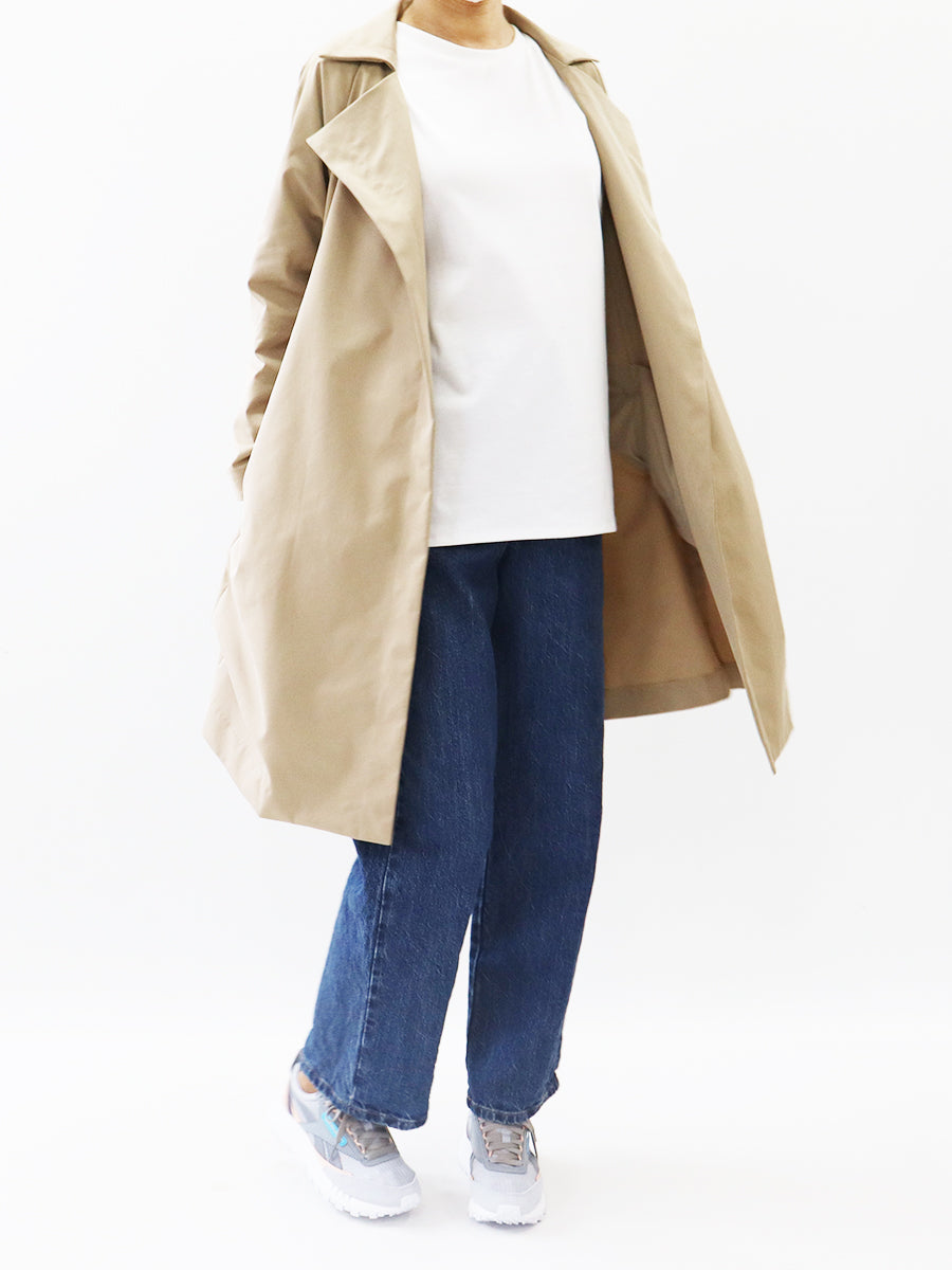 [569] Trench coat with yoke