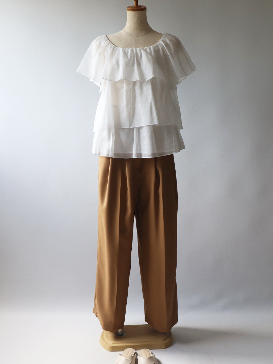 【175】ギャザーティアードブラウス