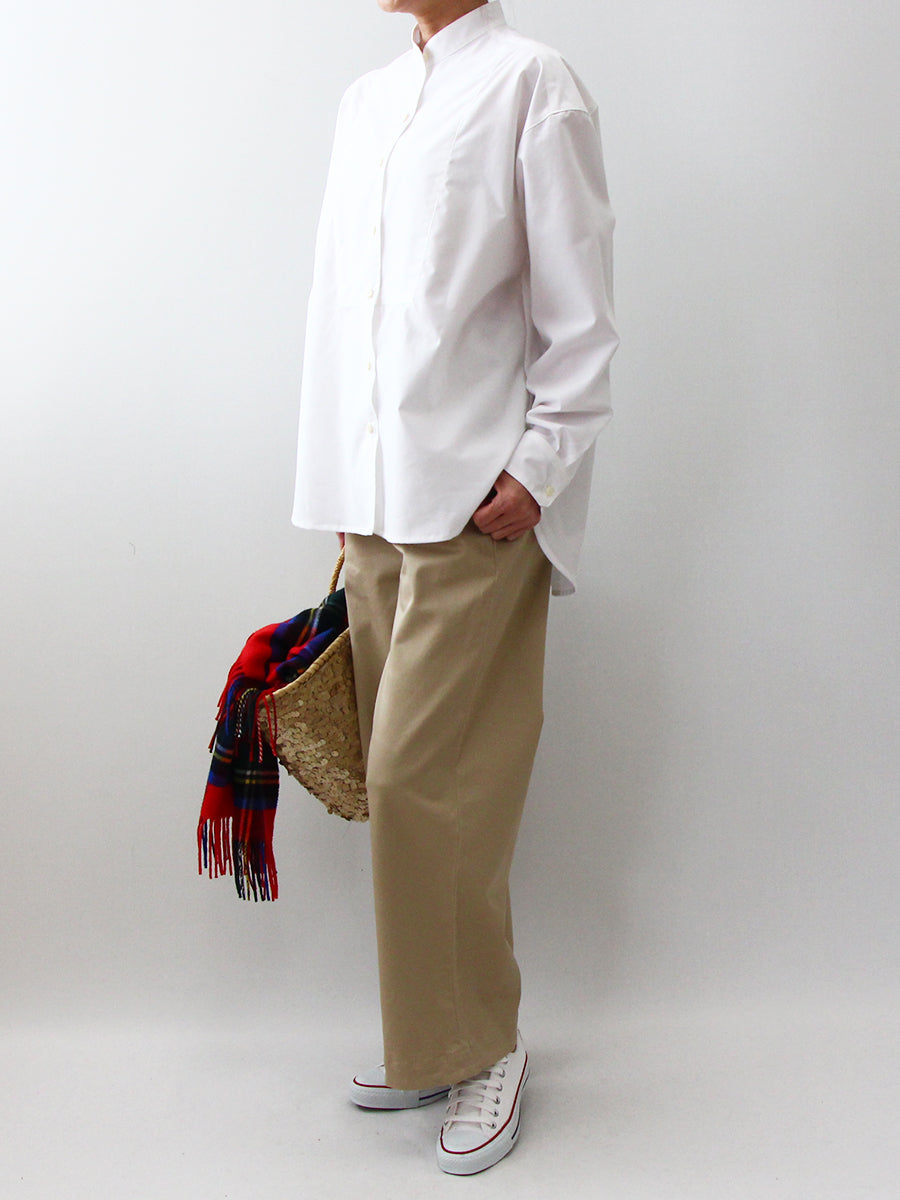 【753】ヨーク切り替えスタンドシャツ