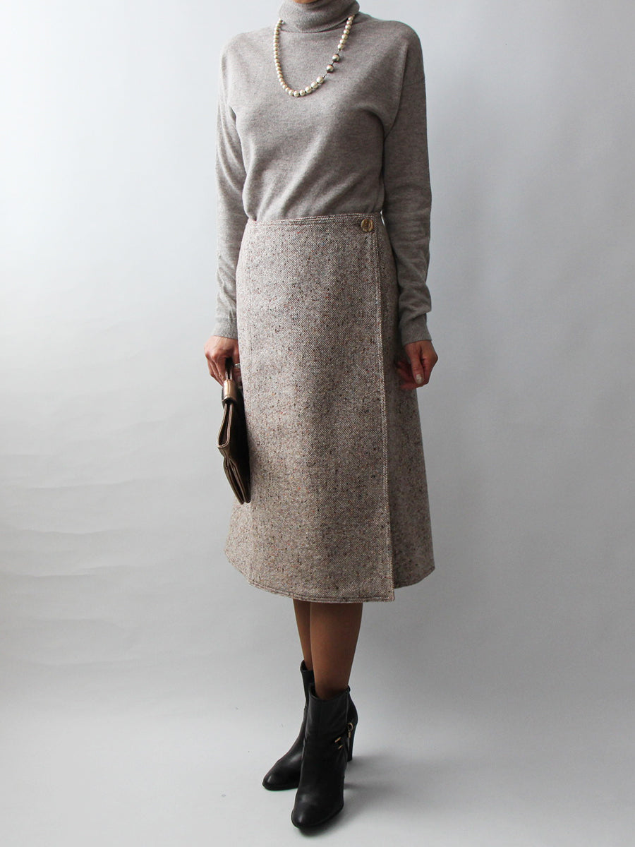 【606】ラップ台形スカート