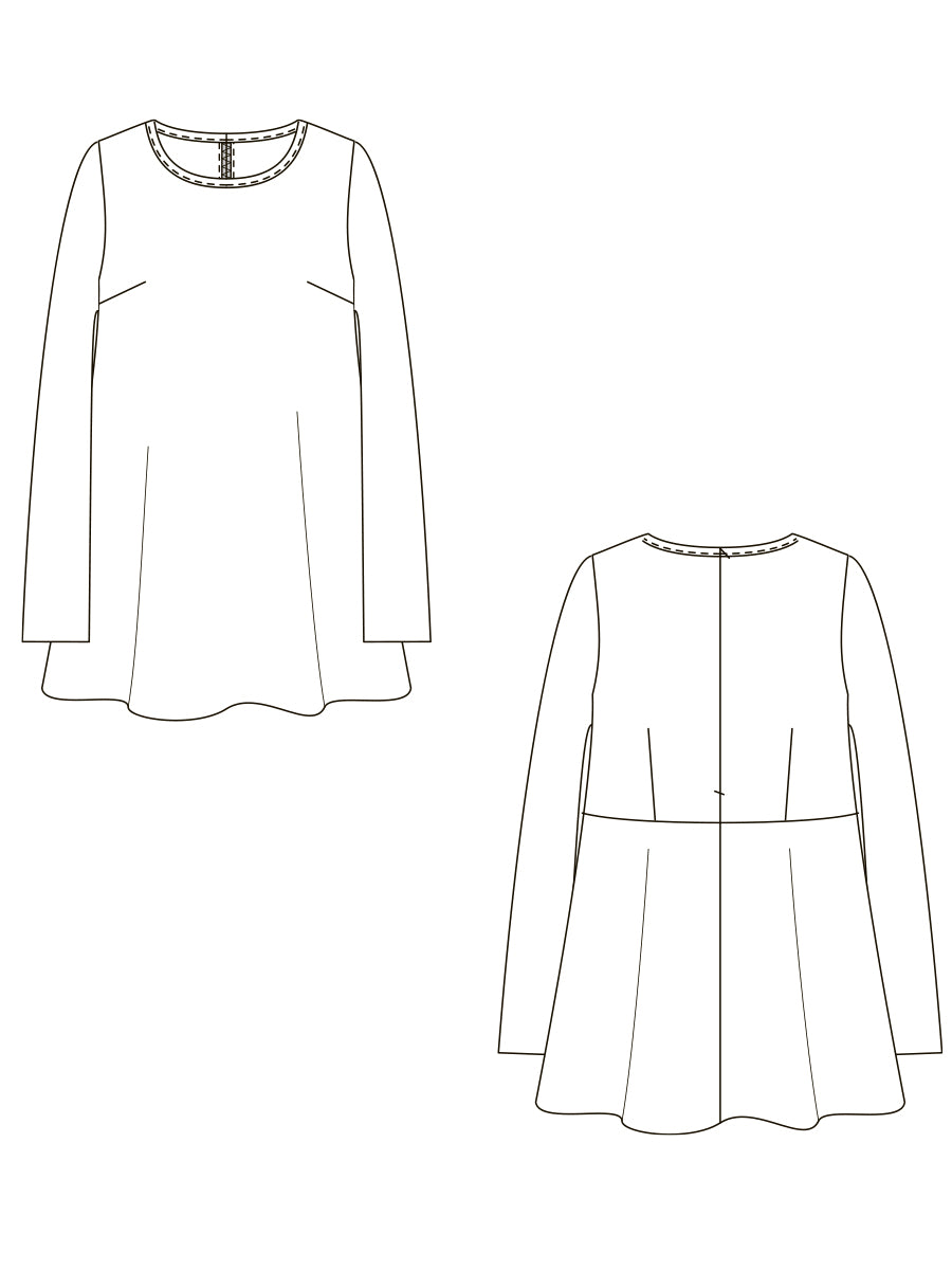 【500】フレアーシンプルプルオーバー