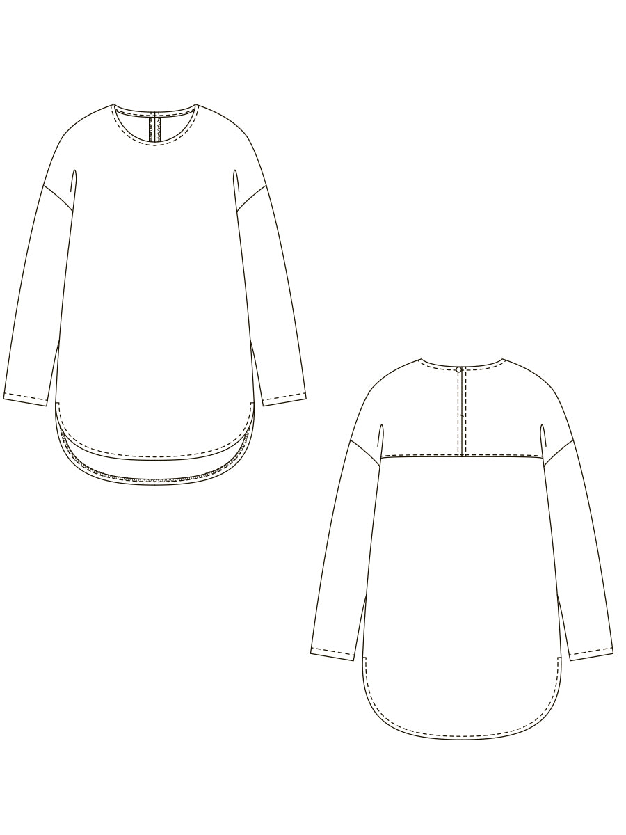 【845】レイヤードロングTシャツ