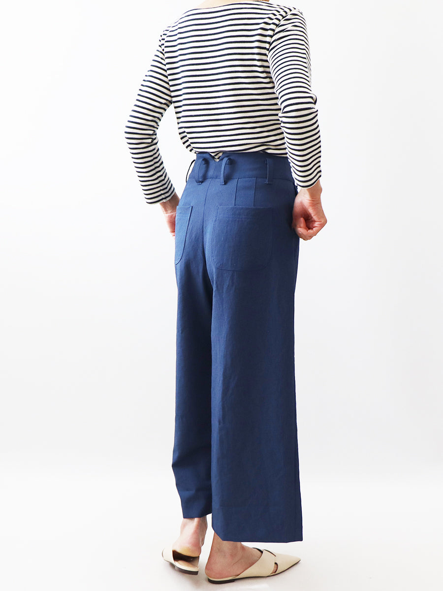 [668] Nine-quarter length wide pants