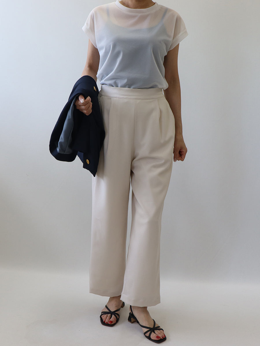 [847] Center press straight pants