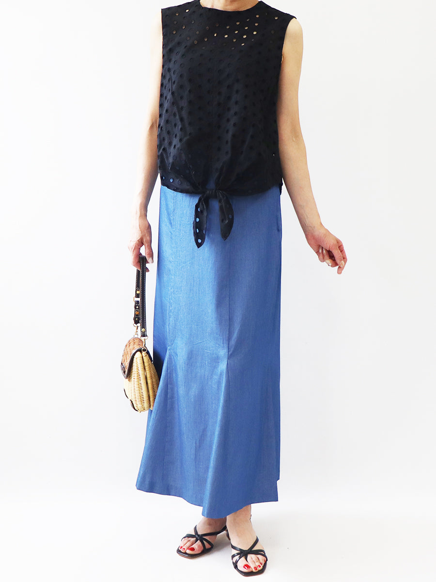 [800] Maxi mermaid skirt with lining