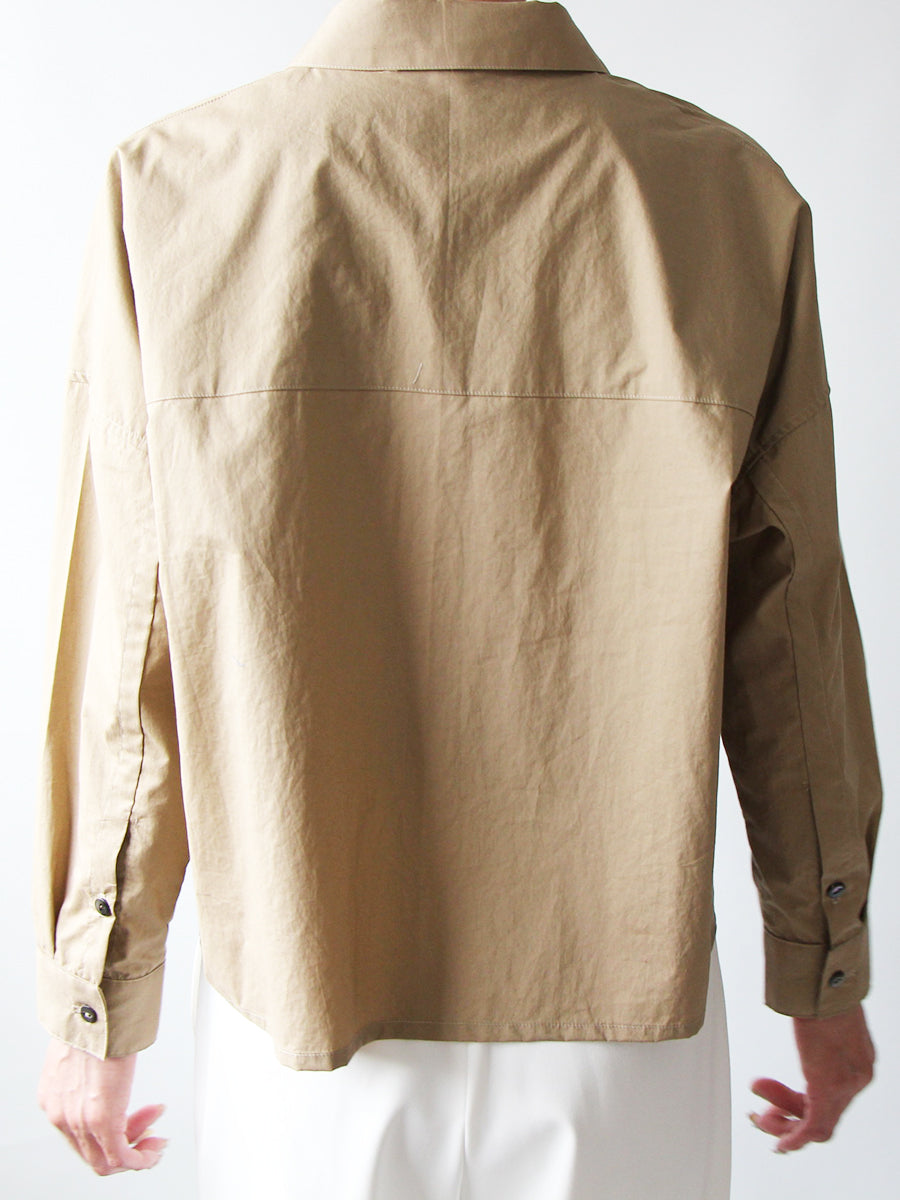 [593] Drop shoulder petit color shirt