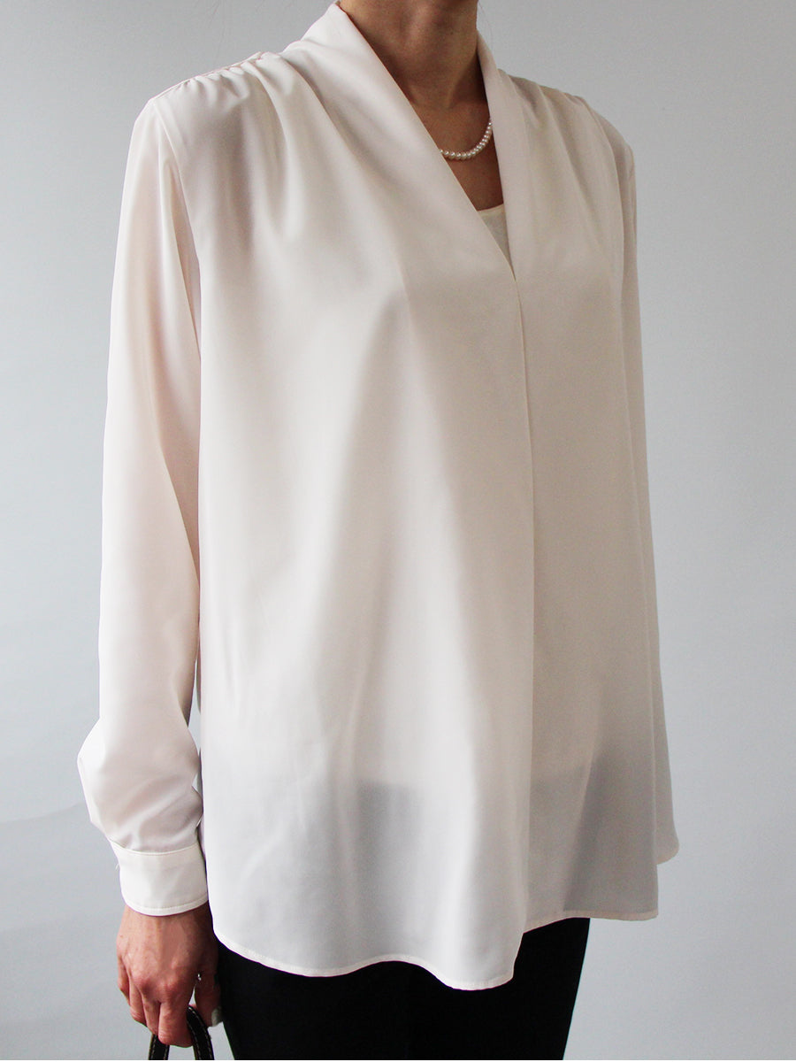 MEER. DRAPE BLOUSE ドレープブラウス