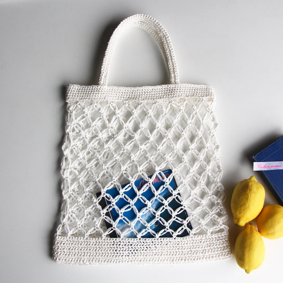 【N49】手編み製図　夏のお散歩バッグ