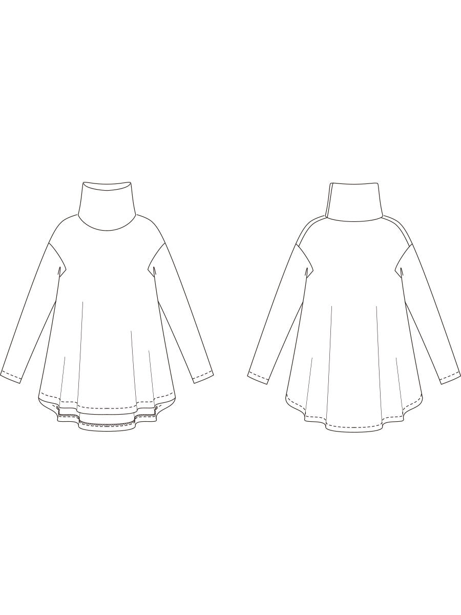 [504] Turtleneck relaxed pullover