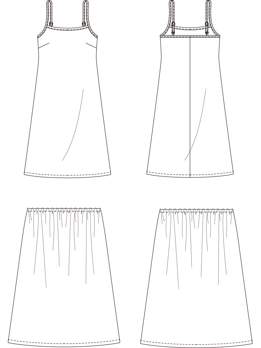 [575] Petticoat slip dress