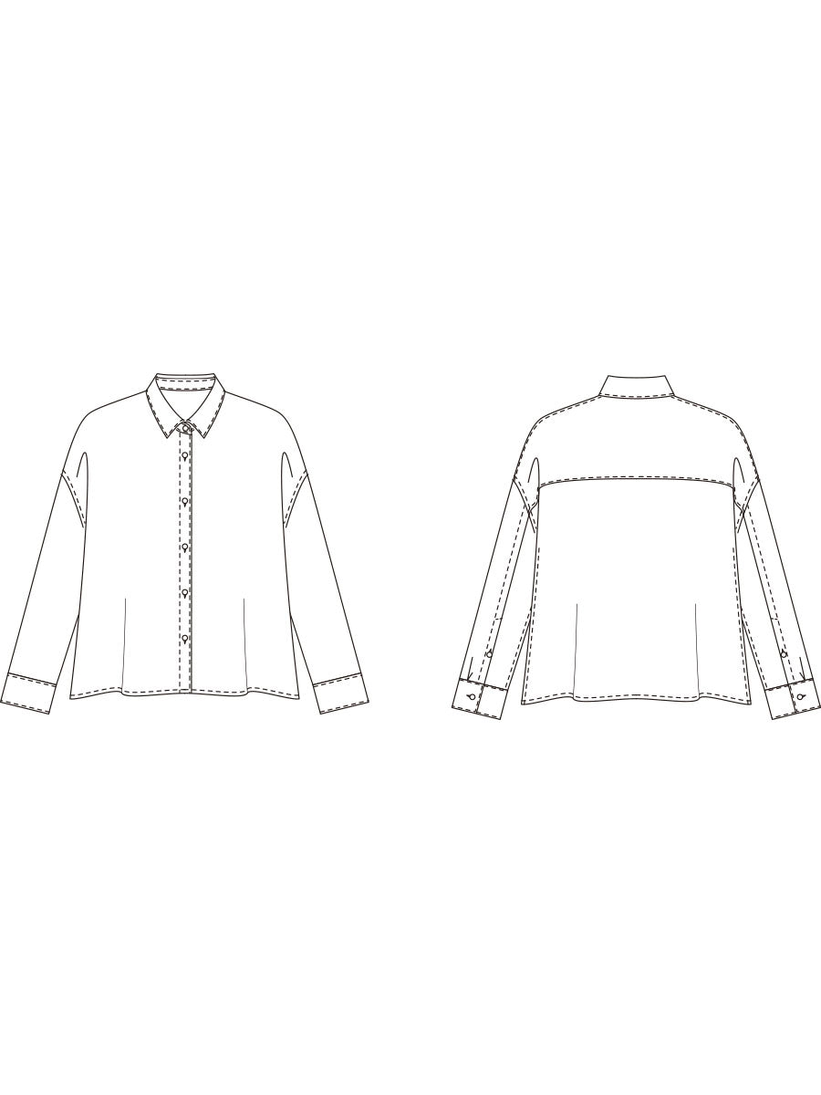 [593] Drop shoulder petit color shirt