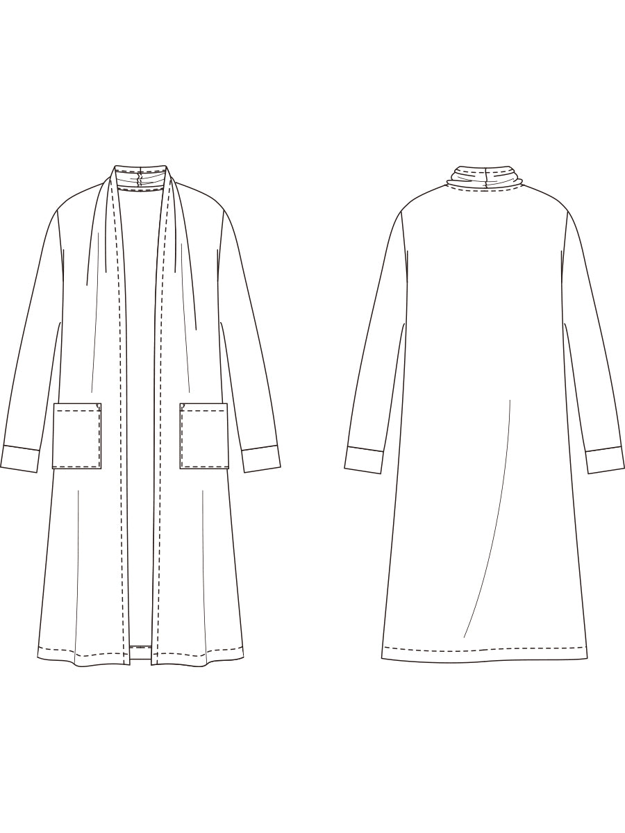 [595] Long Robe Cardigan
