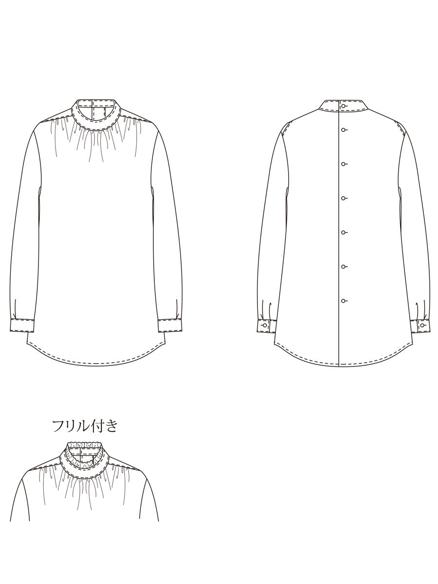 [609] High neck blouse