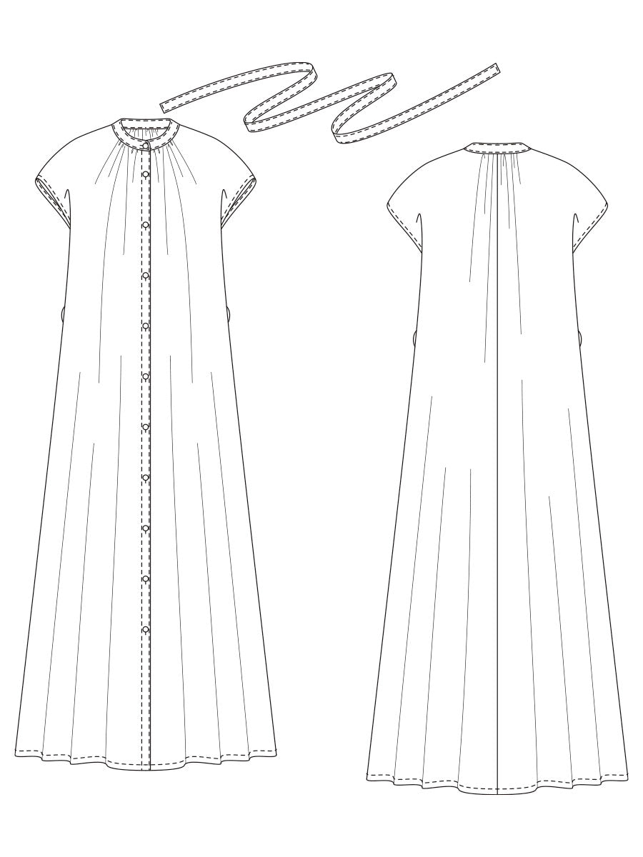 [812] Stand collar dress Ⅱ